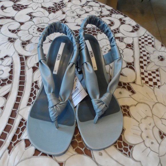 Zara Blue Women's Sandals - Picture 1 of 6